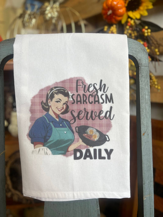 Fresh Sarcasm Tea Towel