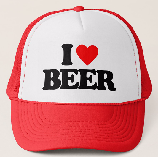 I Love Beer Trucker Hat