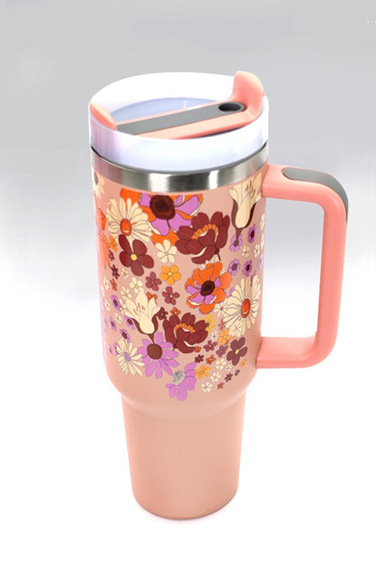 Peach Flower 40oz Tumbler