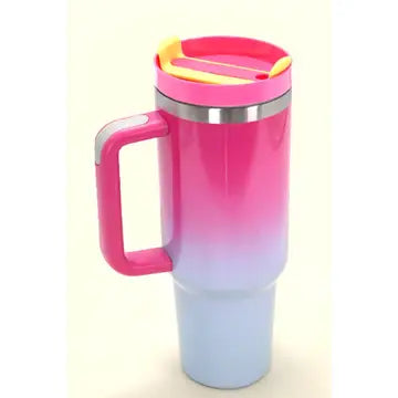 Ombre Pink Blue 40oz Tumbler