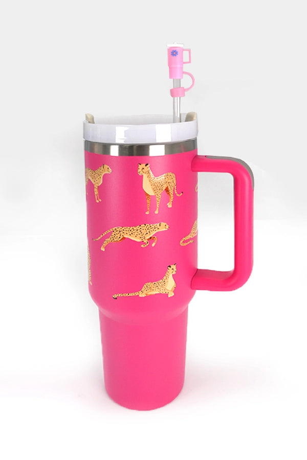 Pink Cheetah 400z Tumbler